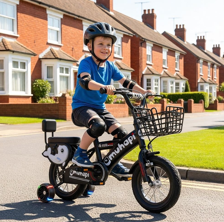 12 14 16 Inch Kids Bike Bicycle Children Boys Cycling Removable Stabilisers photo 7