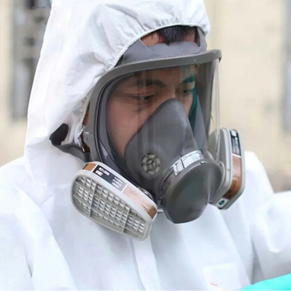 6800 Full Face 15 IN 1 Gas Mask Chemical Vapor Paint Spray Respirator 95 Filter photo 6