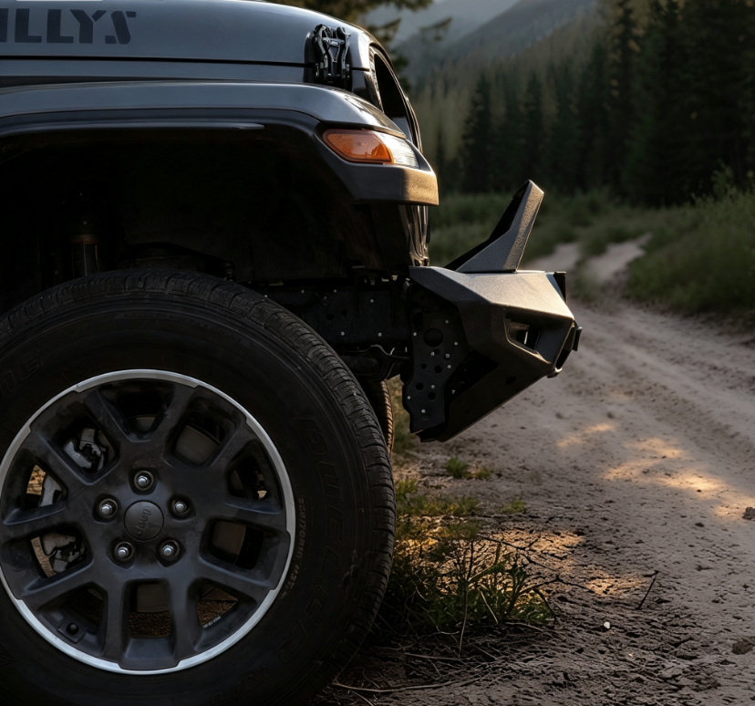 Steel Front Bumper Bull Bar Winch Plate For 2007-2017 Wrangler JK JKU photo 4