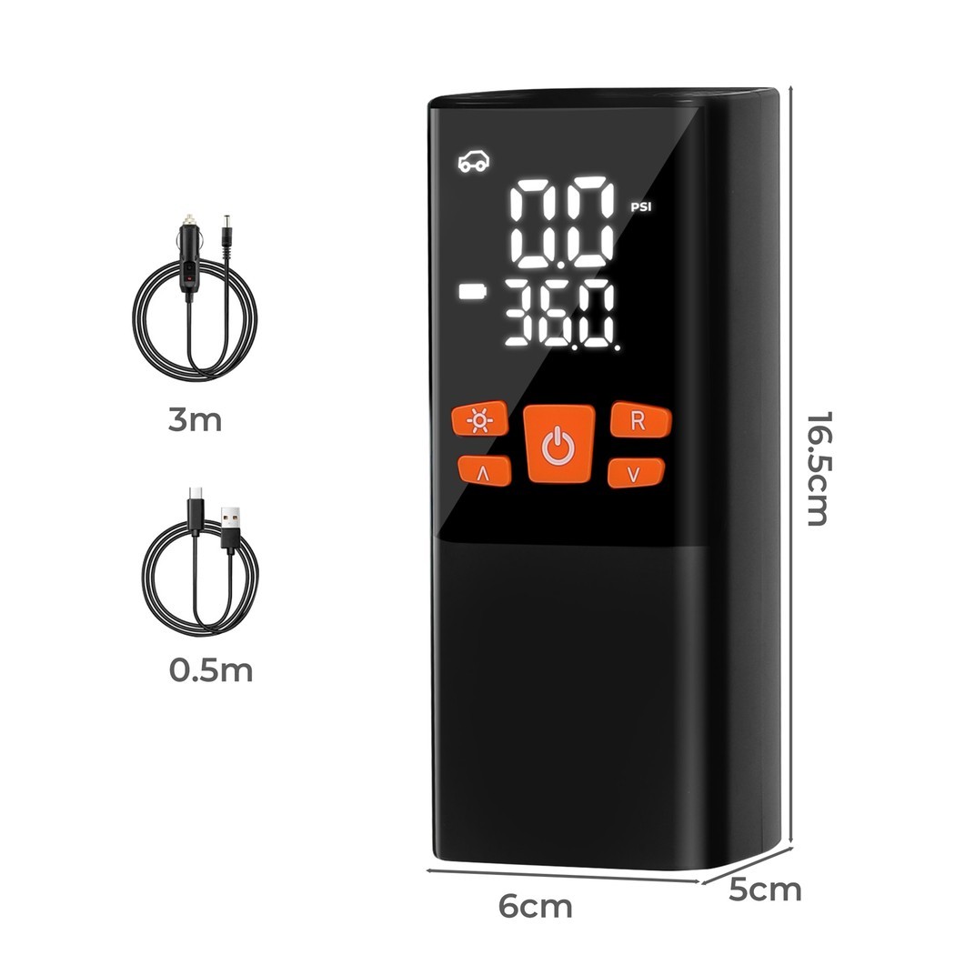 Car Tyre Inflator Cordless Digital Rechargeable Tire Air Compressor Pump Tool UK photo 2