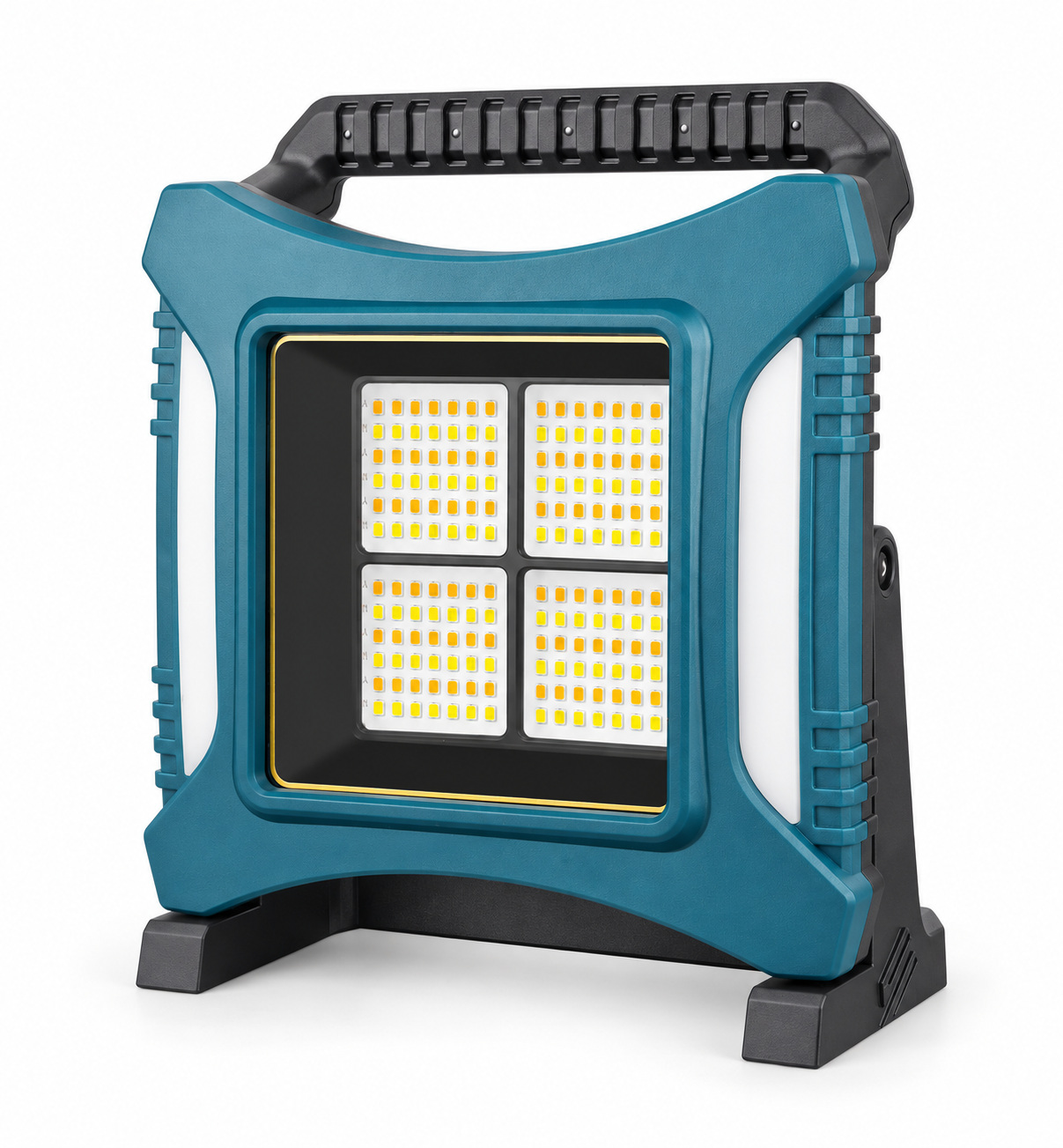 Rechargeable Type C Batteryversion 18650 W8144 4 Wholesale Supply Red Blue Warning LED Flood Light photo 1