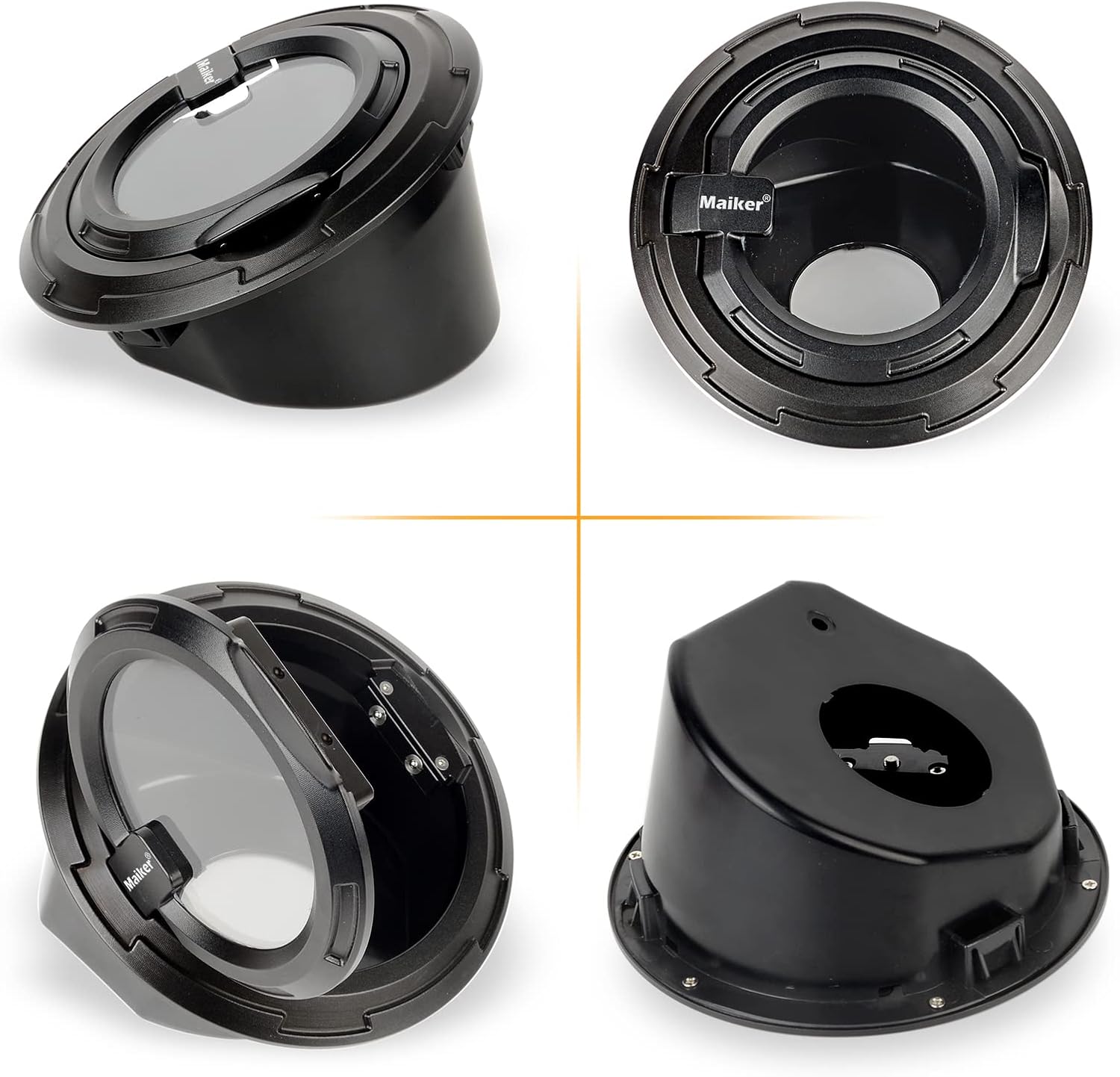 MAIKER Transparent Gas Tank Cap Cover For 2018-2025 Je Ep Wrangler JL 2 Door 4 Door Rubicon Sahara, Aluminum photo 7