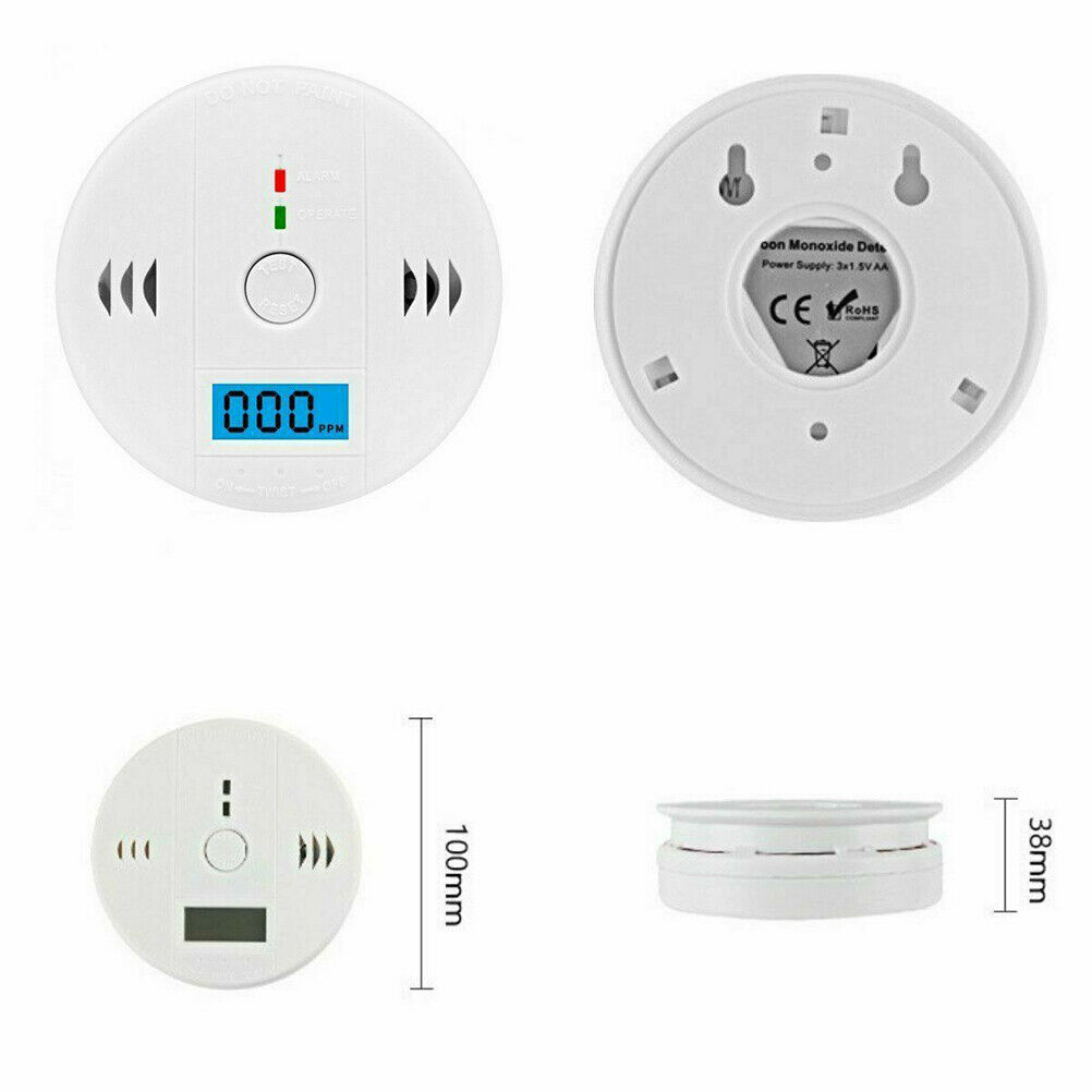CO Carbon Monoxide Alarm Poisoning Sensor Warning Detector photo 6