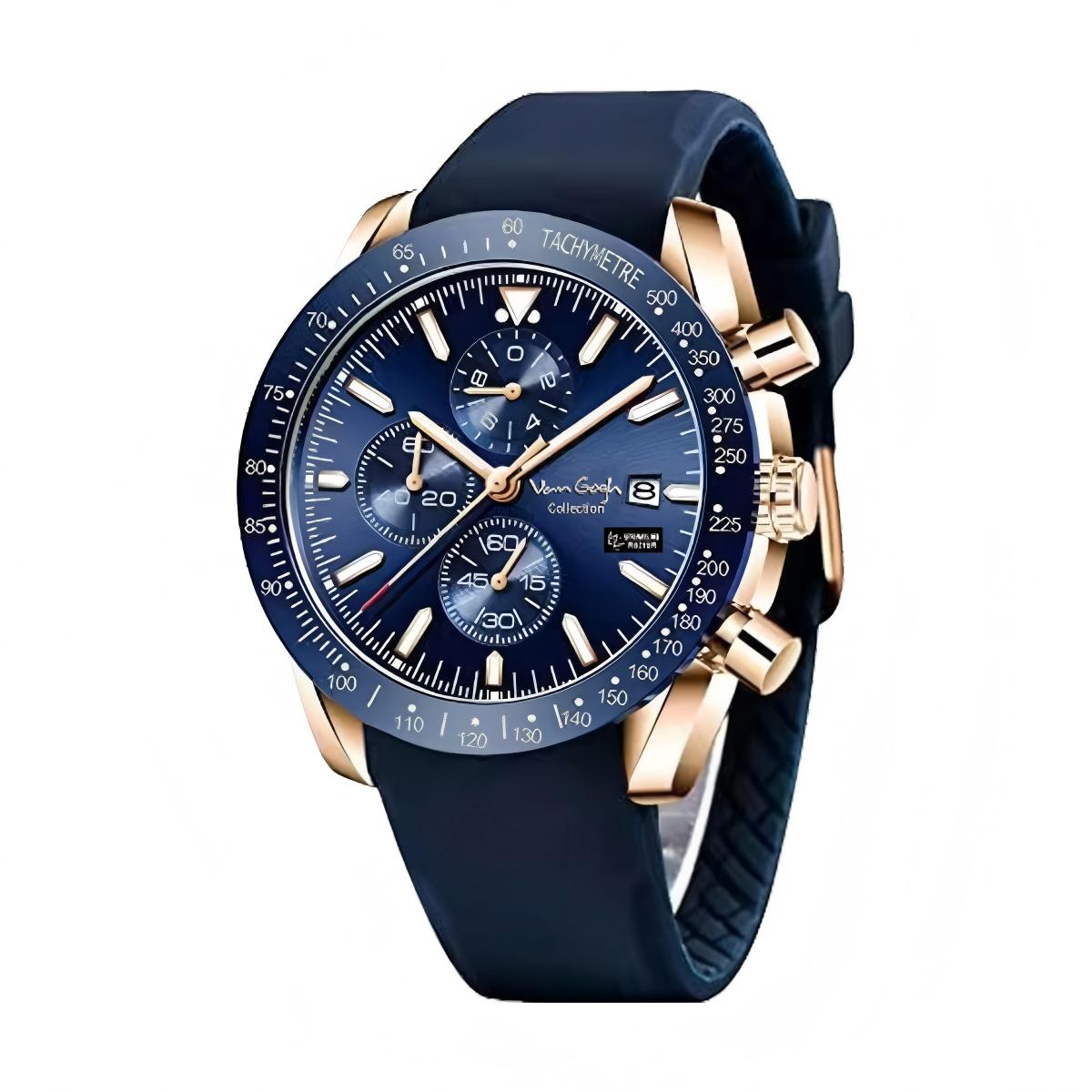 Van Gogh Starry Fantasy Series Men's Rubber Strap Watch photo 5