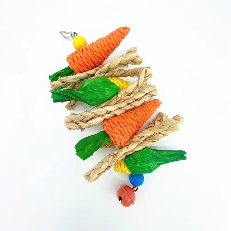 Parrot Toy Hanging Perch Climb Playing Equipment Cage Accessories Bird Bite Toy For Parakeets Macaws Cockatiels Lovebird Finches, photo 2