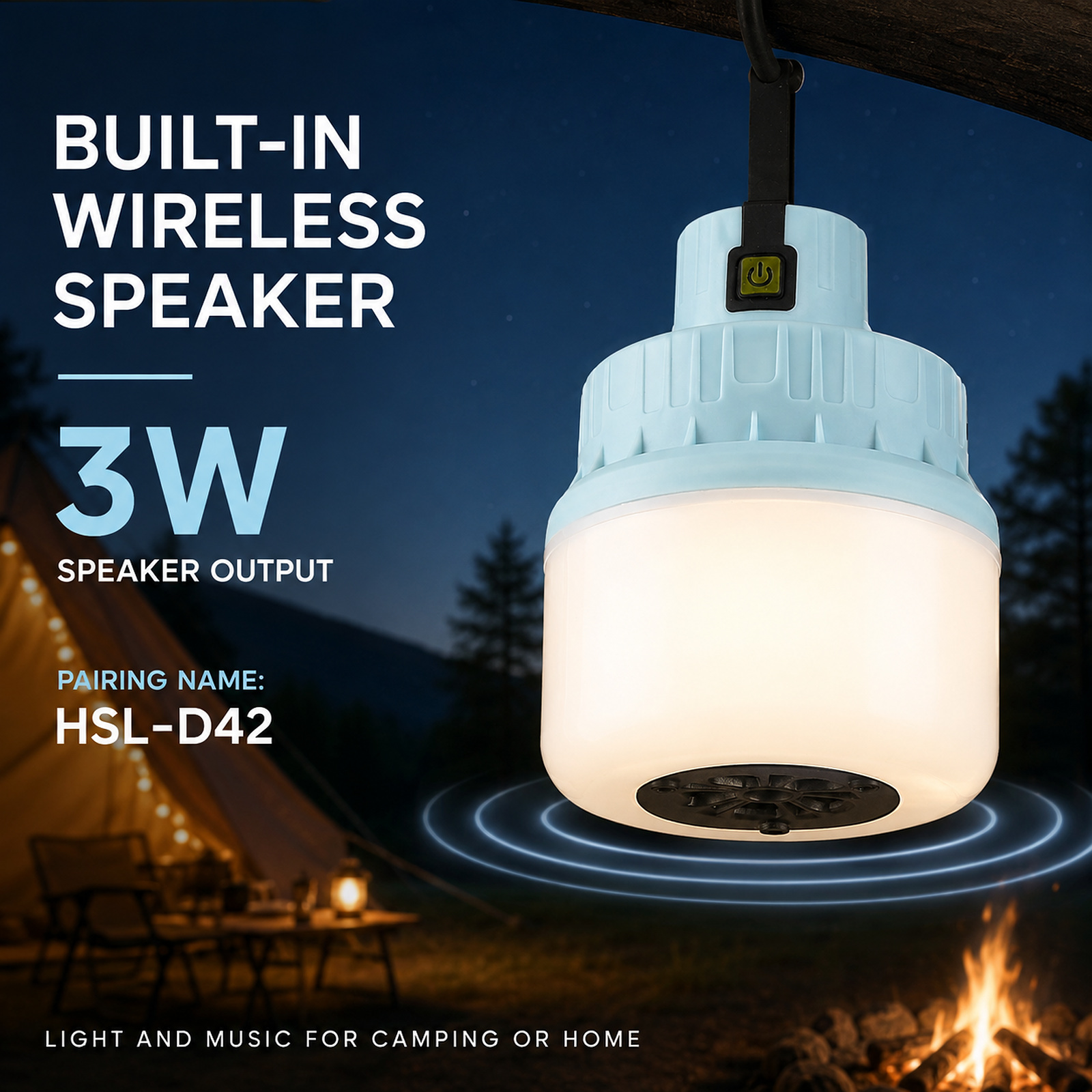 D42 1 Camping Lantern 1800mAh Type C For Outdoor Factory Supply Solar Powered 1x 18650 photo 4