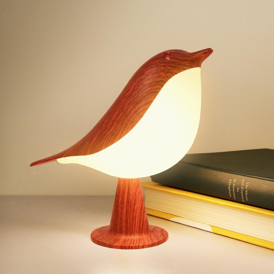 Deogos Small Desk Lamp, Cute Bird Light Cordless Lamp With 3 Color Temperature And Touch Sensor,Kids Night Light With Rechargeable Battery For Bedroom Nightstand Bedside Table Room Decor photo 2