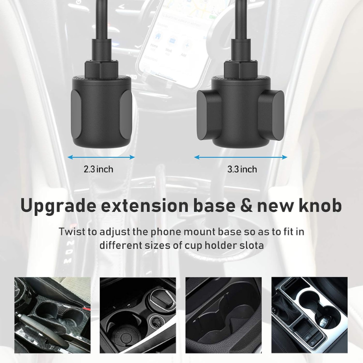 Phone Holders For Your Car, Adjustable Gooseneck Cup Car Phone Holder photo 5