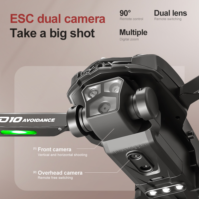 D10 Black Single Electric Drone photo 5