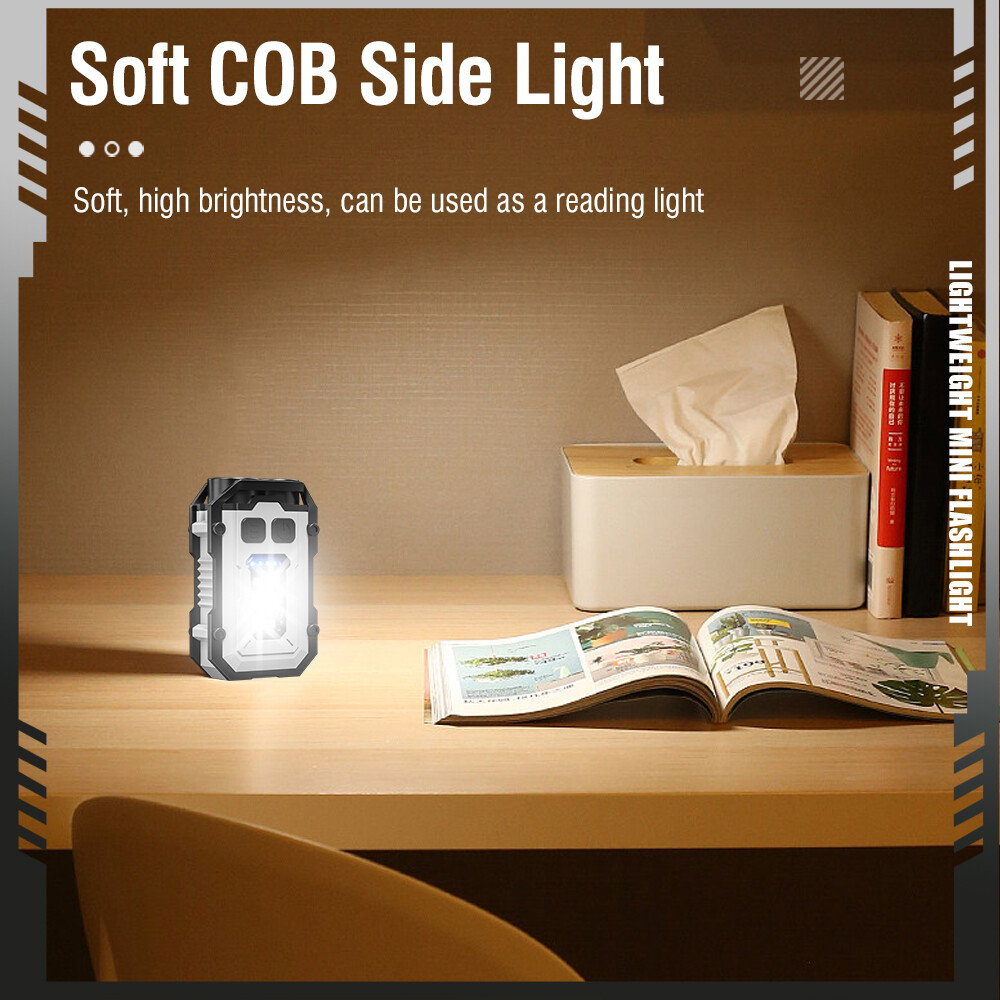 Rechargeable Mini Flashlight Torch COB Floodlight Super BrightWaterproof Camp photo 7