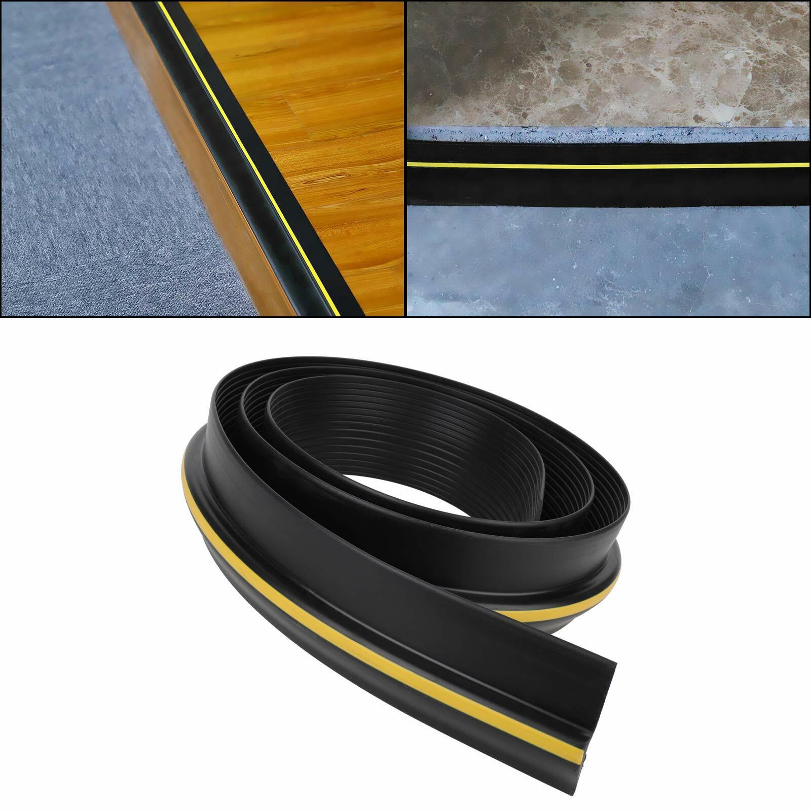 8ft Universal Seal Garage Door Floor Threshold Black Rubber Safety Strip photo 5