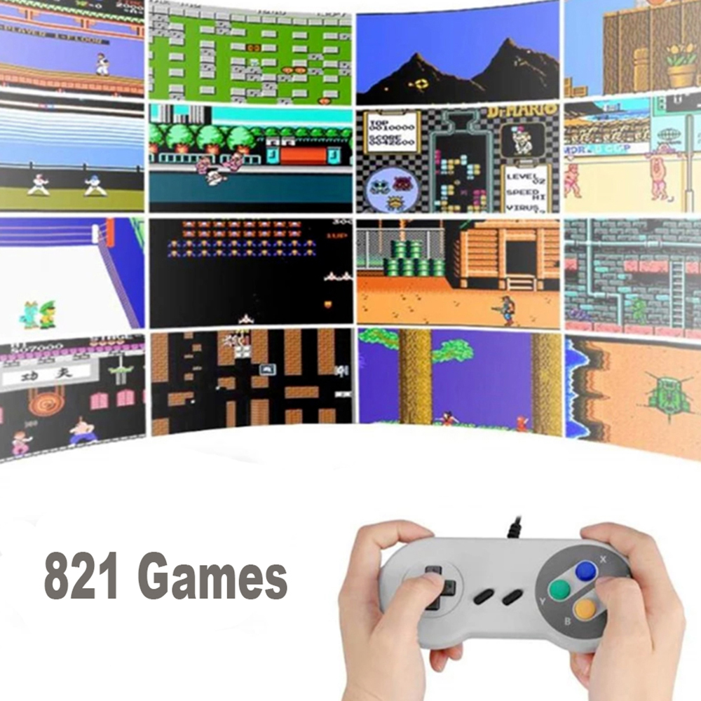 Retro Mini Game Console With 821 Classic Video Games 2 Controller photo 4