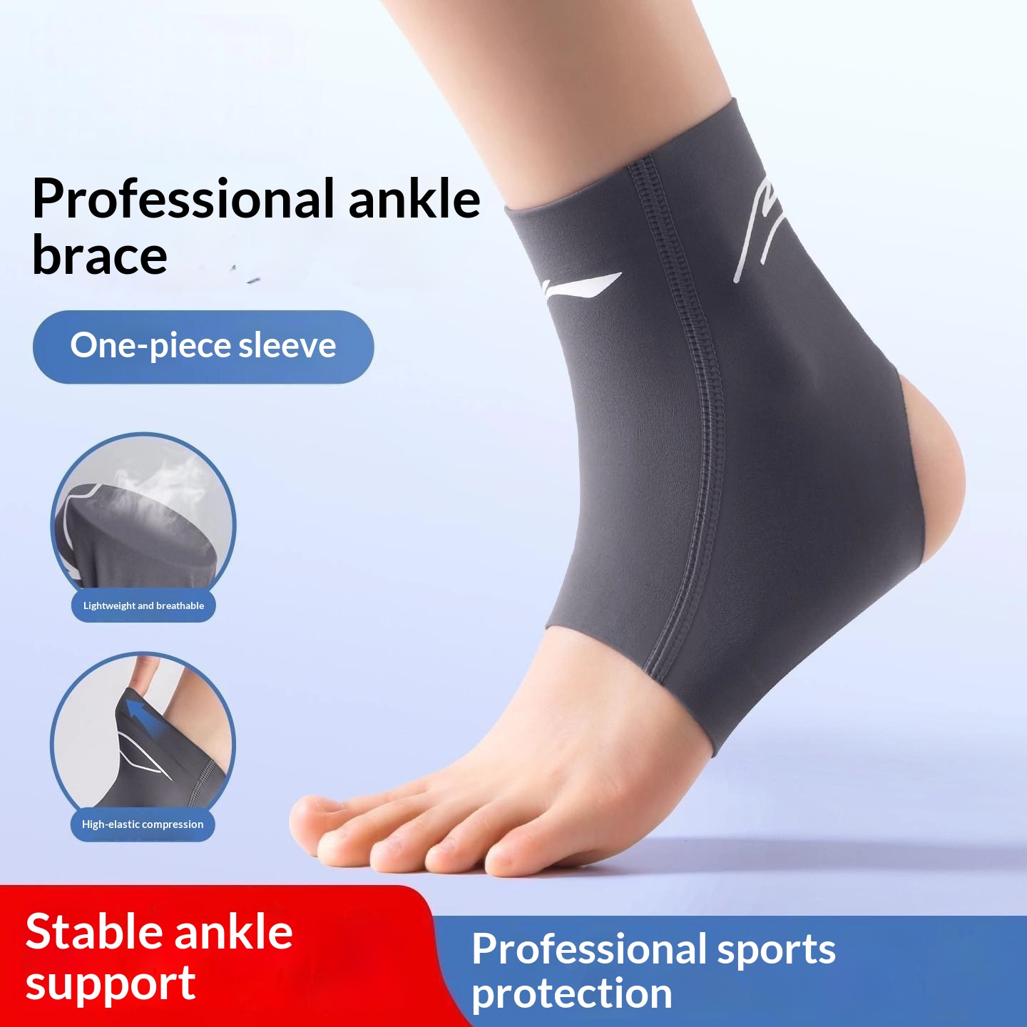 Sports Ankle Brace To Prevent Sprains, Ankle Support For Sprain Fixation, Suitable For Running, Basketball, And Football, Ankle Sleeve-style Joint Support photo 1
