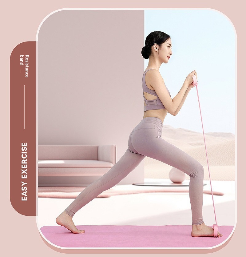 8-Shaped Tensioner Fitness Back Training Shoulder Stretching Belt Tensioner Elastic Tension Rope Sporting Goods Wholesale photo 6