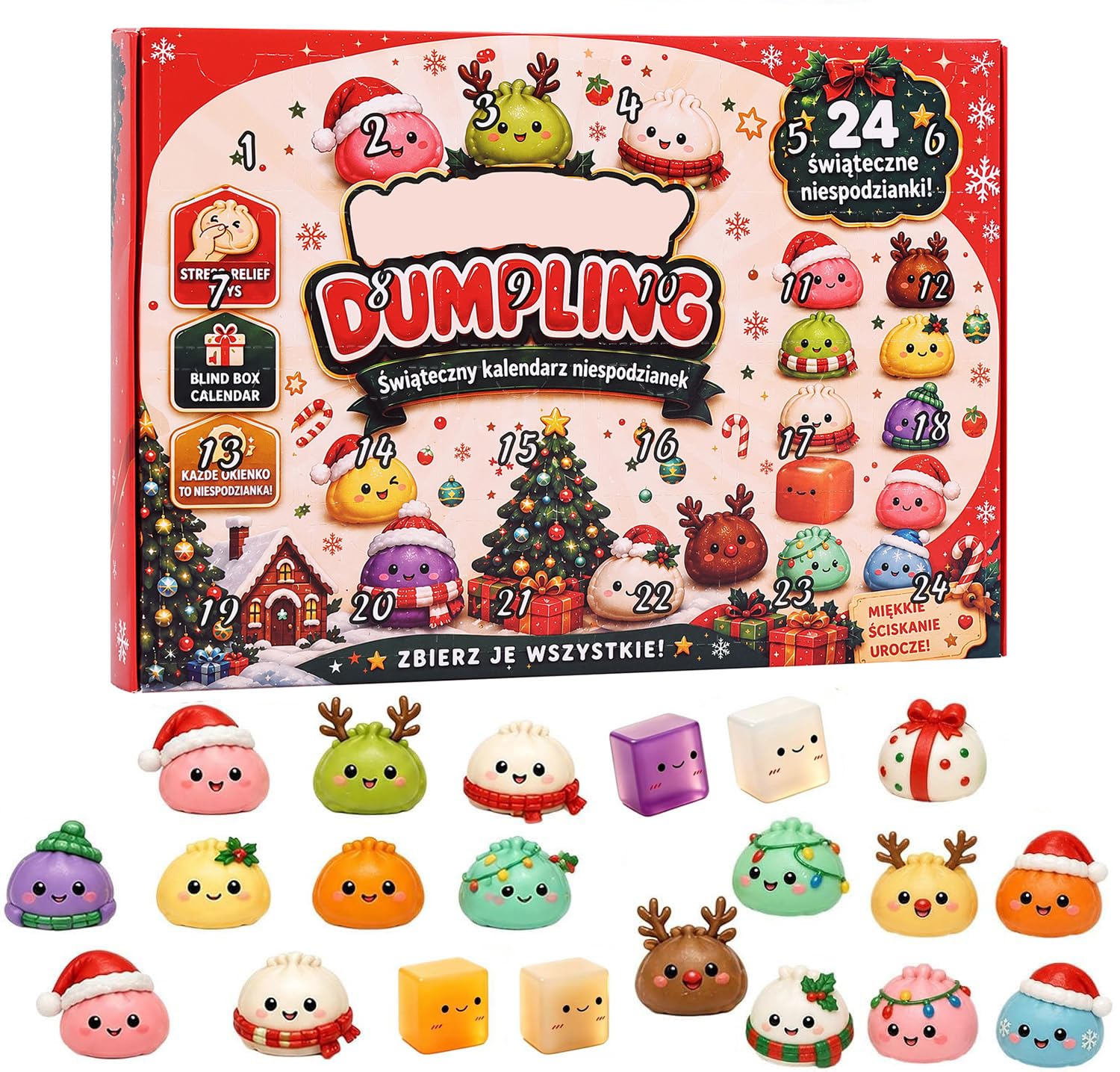 Advent Calendar 2026 Countdown, Christmas Squishies For Adults 24 Adorable Mini Item Surprises Sensory Fidget Toys For  Christmas Party Favors Gift  Advent Calendar 2026 photo 1