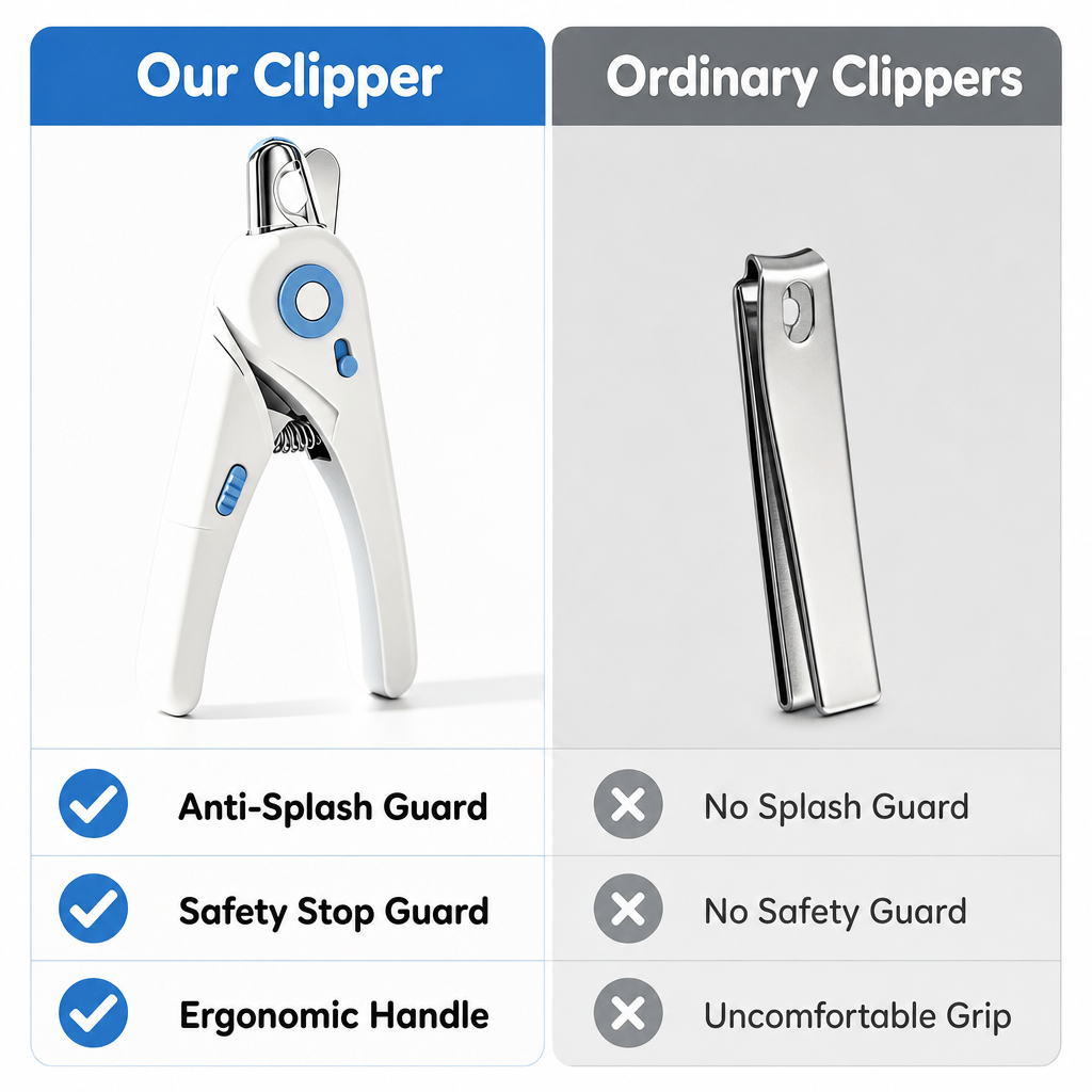 Pet Nail Clippers For Cats & Dogs, Professional Upgraded Pet Nail Trimmer With Safety Guard, Non-Slip Handle, Pet Grooming Tool For Small Medium Pets photo 2