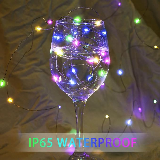 8-Pack 7FT Battery Operated 20 LED Multicolor Fairy String Lights With 3 Modes Waterproof Party Decor photo 3