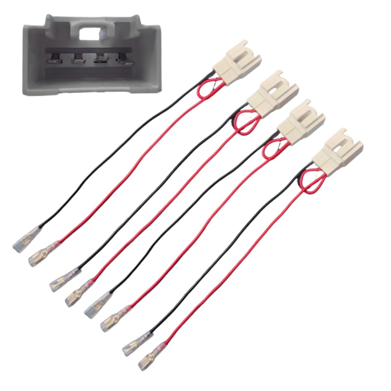 2pcs 4 PCS Car Door Speaker Wiring Harness, Audio Speaker Wire Cable Compatible With Ford Focus F-150 F-250 EcoSport Mazda 3 CX-5 CX-9 Speakers Adapter Connector Adaptor Plug photo 3