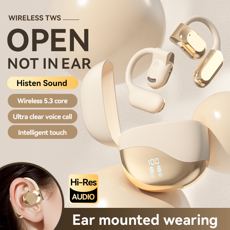Cross Border Explosion M127 Long Range Hanging Earphone Private Model High Color Value Low Latency Wireless Bluetooth Headphones Wholesale photo 7