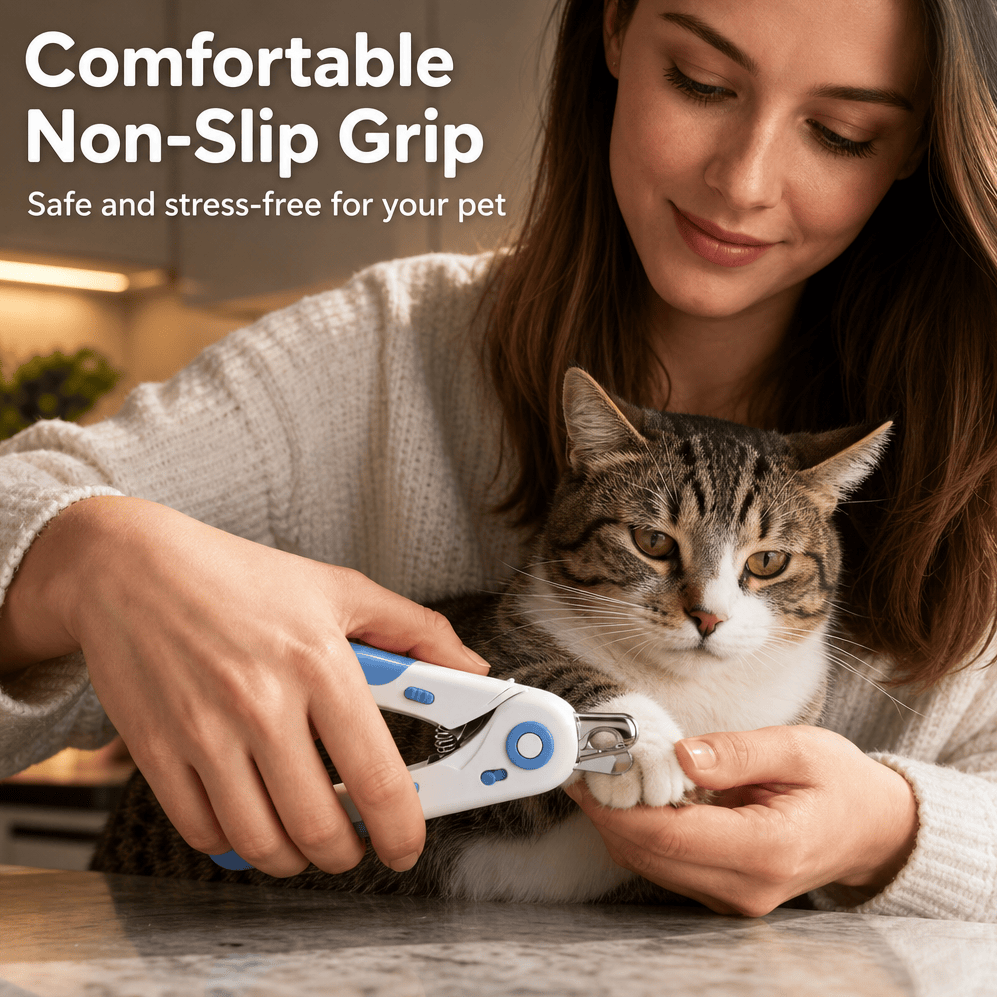 Pet Nail Clippers For Cats & Dogs, Professional Upgraded Pet Nail Trimmer With Safety Guard, Non-Slip Handle, Pet Grooming Tool For Small Medium Pets photo 6