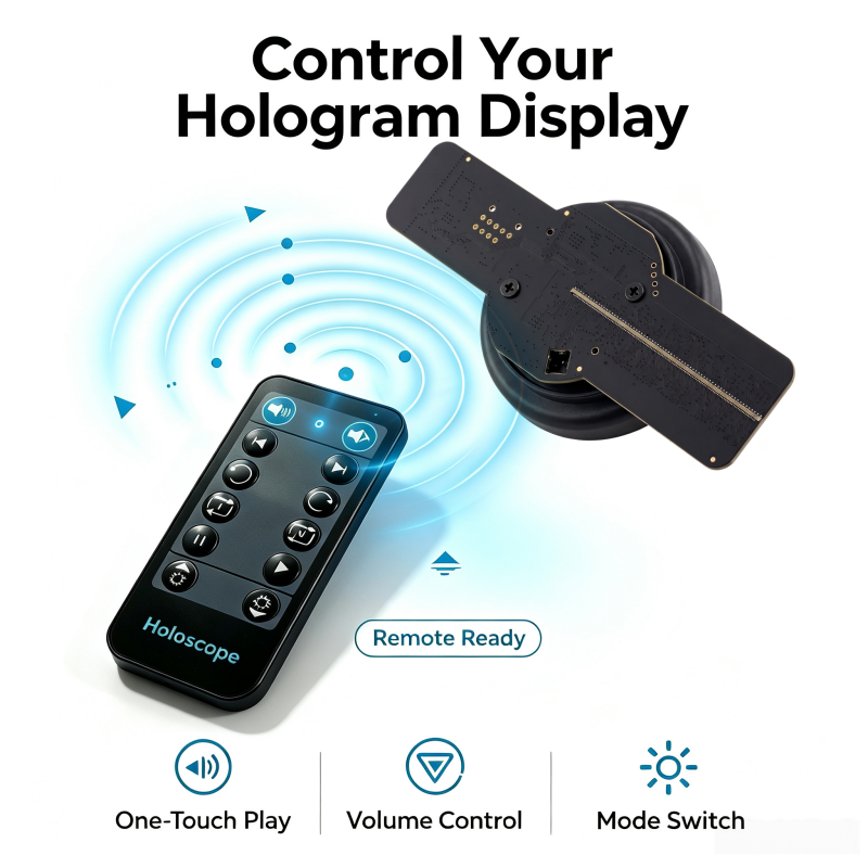 Wiilala 3D Holographic Fan, 4.7 Inch  With  APP Transmission Built-in Video - HD  LED Holographic Display Screen, Suitable For Shops, Festival Gifts  Built Built-in Speaker Bluetooth 5V2A USB photo 7