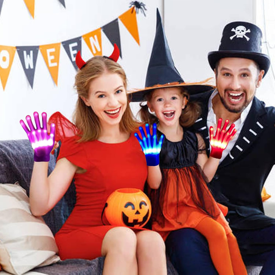 Kids Toys 12 Colors LED Gloves Cool Toys For Age 3-6 Years Old Boys Girls Halloween Costumes Light Up Gloves Stocking Stuffers Christmas Birthday photo 6