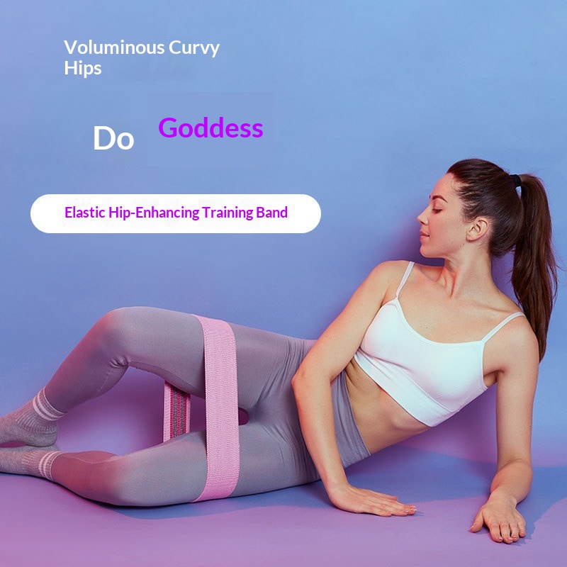 Cross-Border Knitted Hip Circle Fitness Yoga Butt Lift Circle Strength Training Squat Stretching Hip Training Tool Resistance Band photo 7