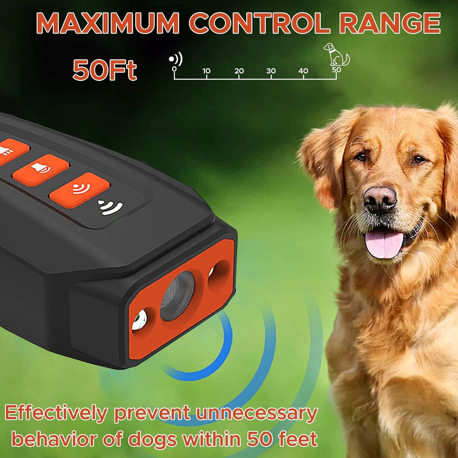 2026 Upgraded Anti Barking Device For Dogs, Ultrasonic Dog Bark Deterrent, Dog Bark Deterrent Devices, Best Anti-Barking Device, 3 Modes & LED Light Portable Indoor & Outdoor photo 3