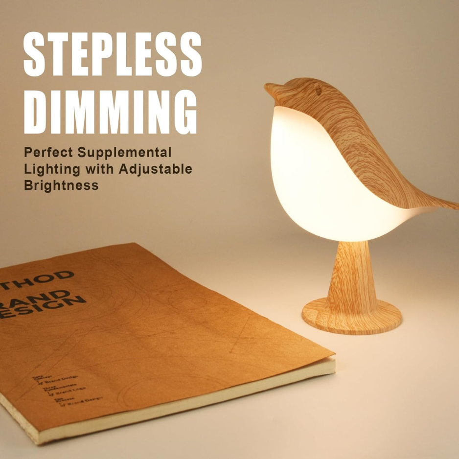 Deogos Small Desk Lamp, Cute Bird Light Cordless Lamp With 3 Color Temperature And Touch Sensor,Kids Night Light With Rechargeable Battery For Bedroom Nightstand Bedside Table Room Decor photo 7