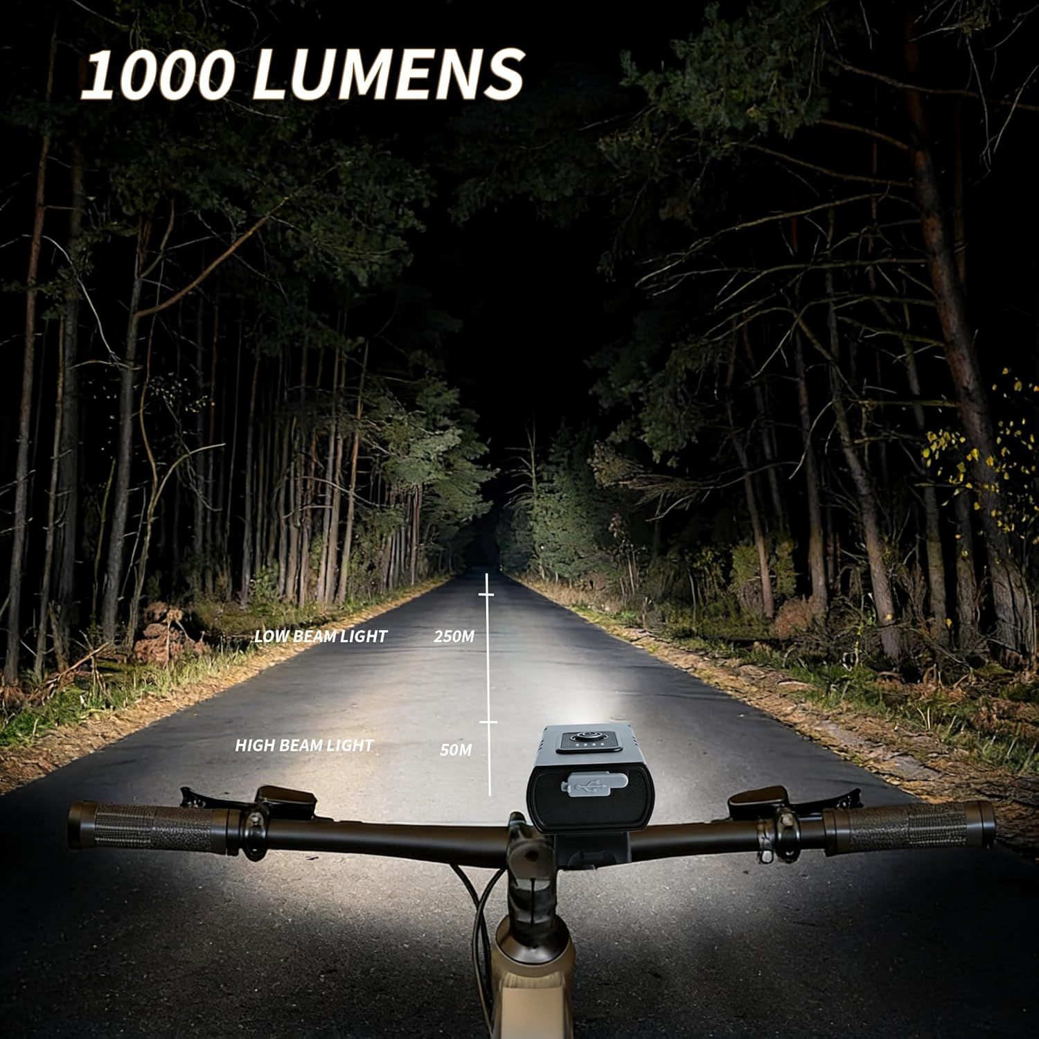 Bicycle Lights, High-brightness Bicycle Lights, Bicycle Lights That Can Be Charged Via USB, Waterproof Safety Bicycle Lights, Suitable For Road, Mountain And Night Riding. photo 4