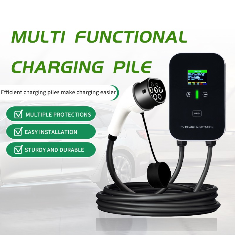 32A 7KW EV Charger Type 2 Electric Car Charging Station With 5M Cable Portable photo 1