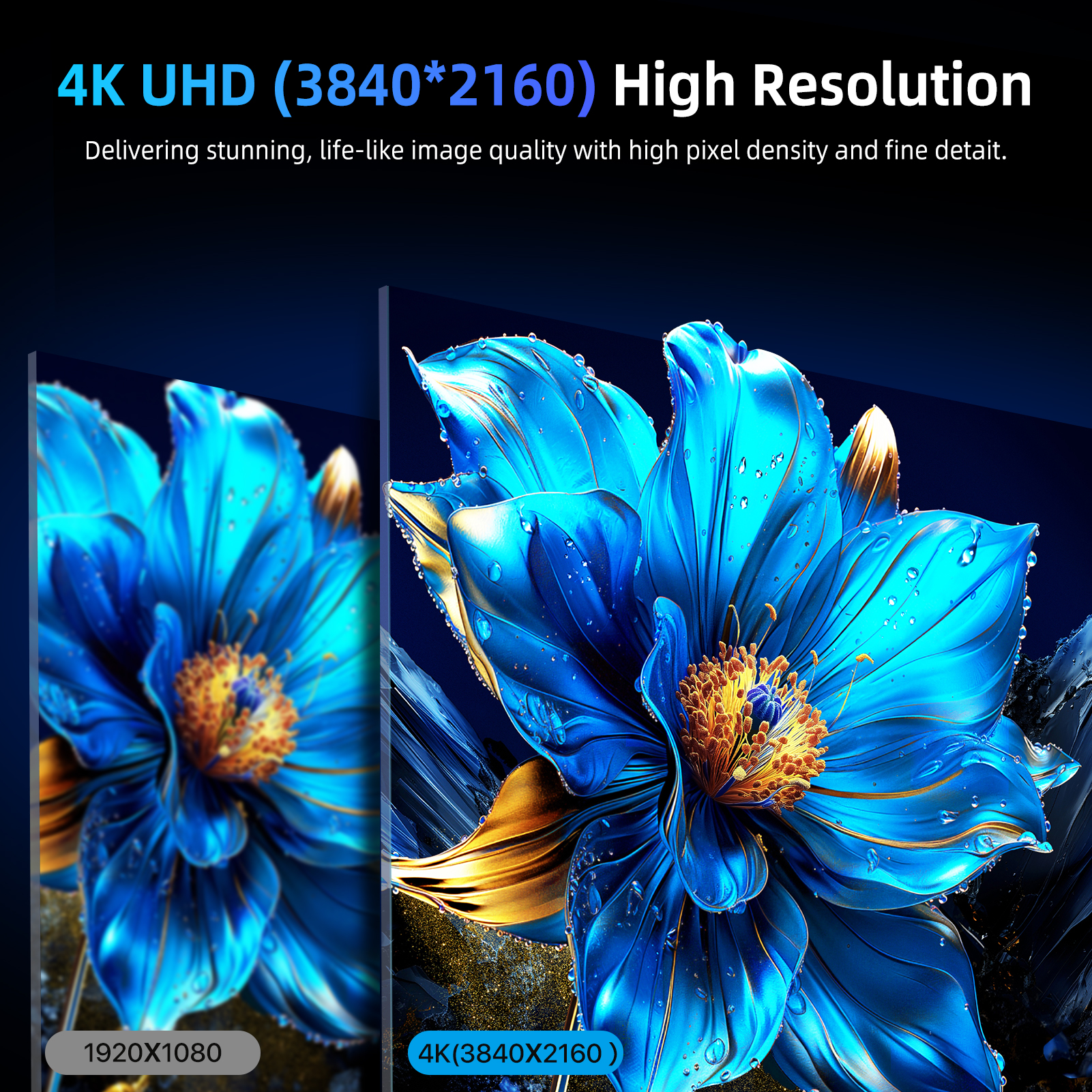UPERFECT QLED 4K UHD Portable Monitor, 145 Percent SRGB, 500 Nits, 1500 To 1 Contrast, HDR FreeSync, 15.6 Inch Gaming Display, Type C HDMI, VESA And Smart Case. photo 6
