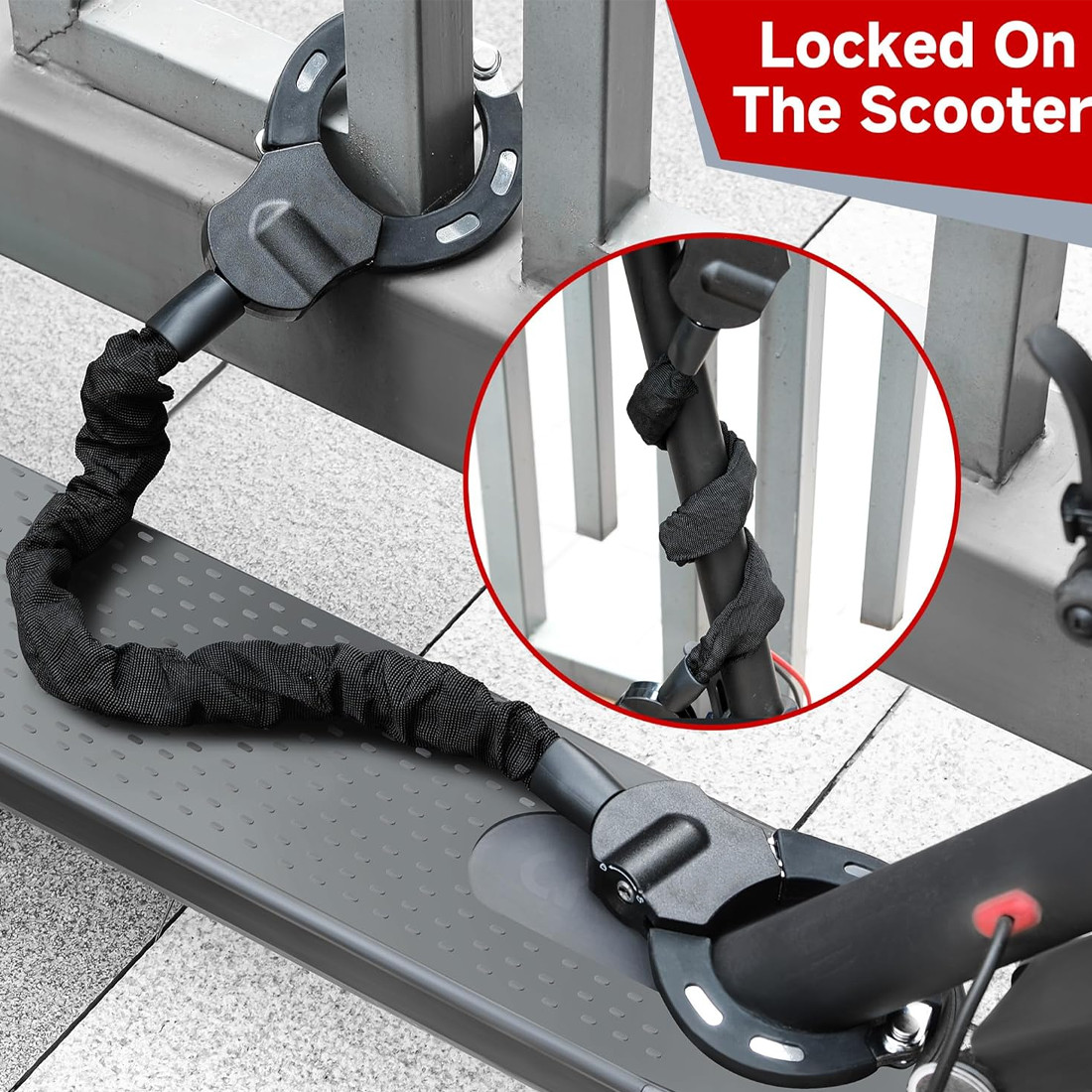 E-Scooter Handcuff Lock For Motorcycle Bike Lock Anti-Theft photo 2