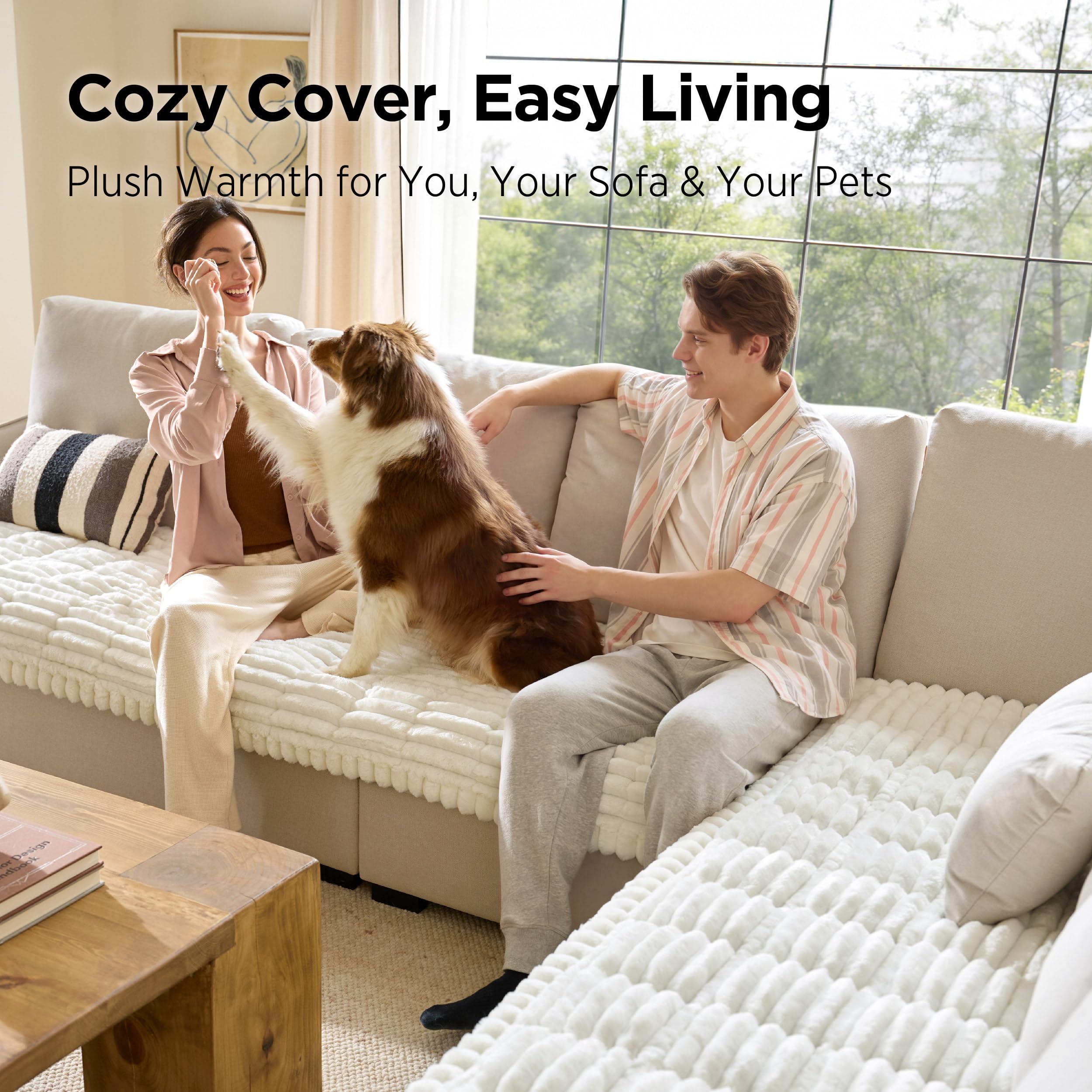 Couch Covers For Dogs, Non-Slip Sofa Covers For Pets Thick Quilted Padding, Ultra-Soft Corduroy Flannel, Machine Washable photo 6