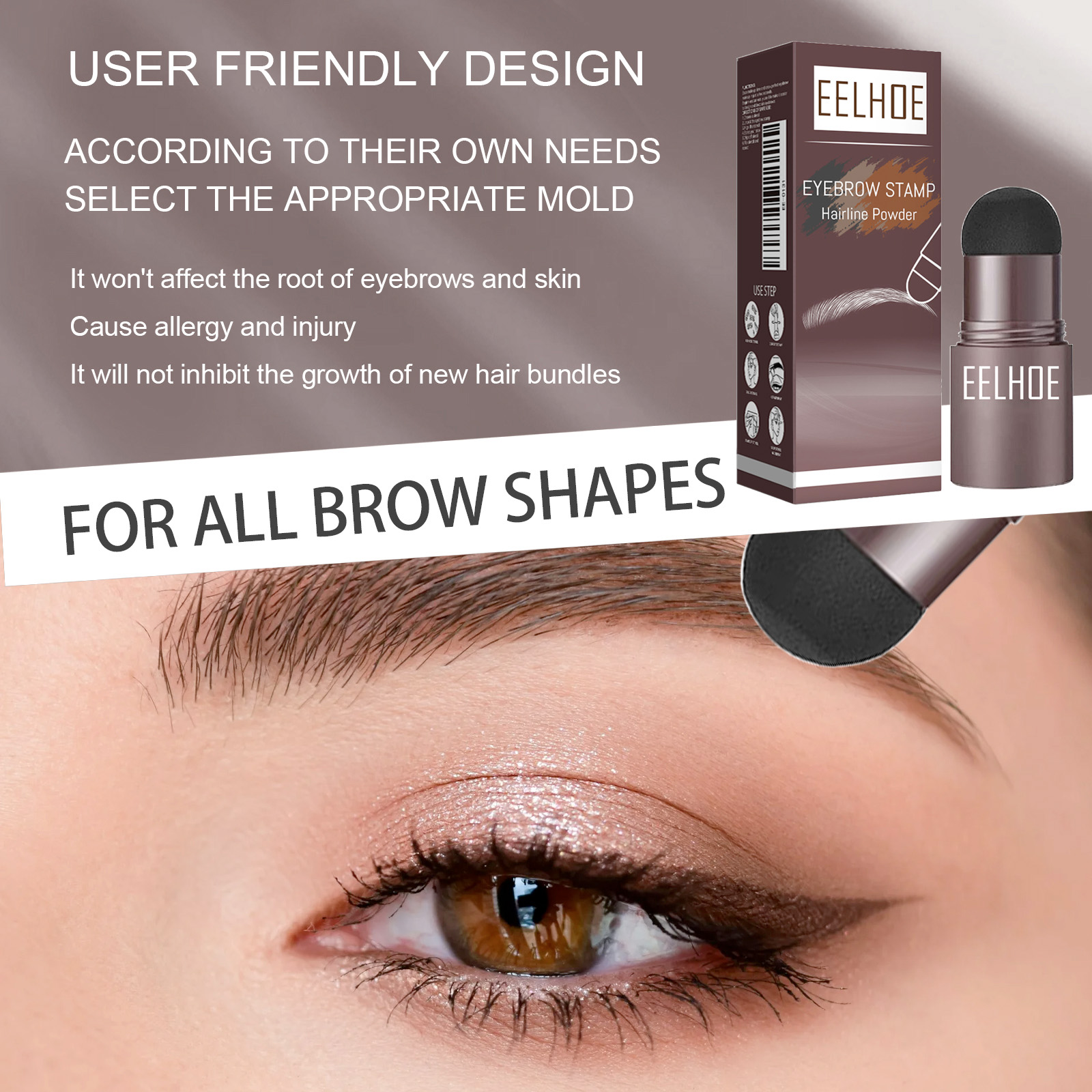 Eyebrow Print Powder 2g Medium Brown Set 1Box photo 7