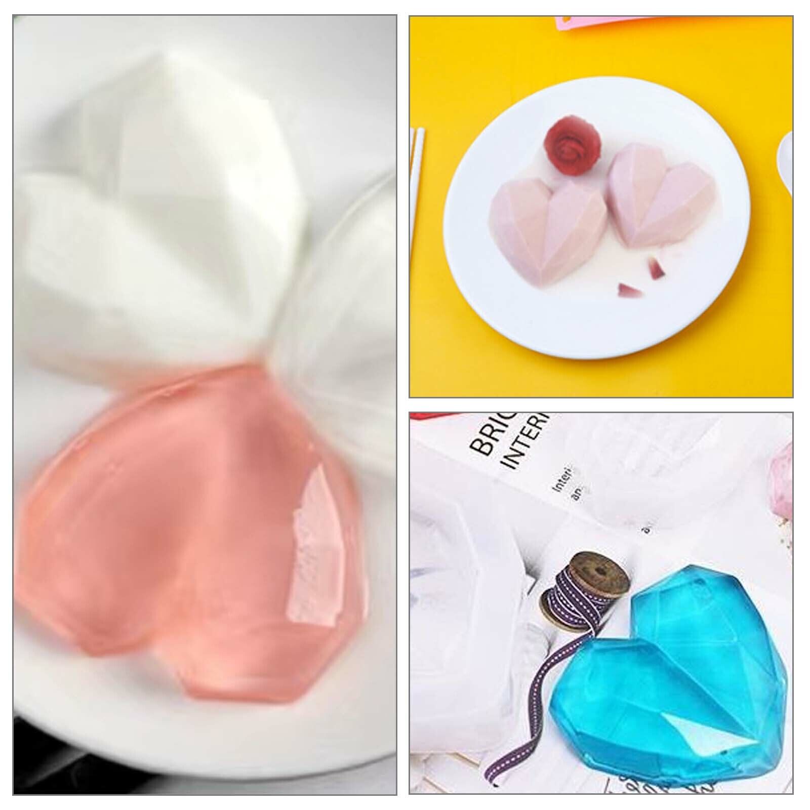 DIY 3D Fondant Mold Silicone Heart Shape Candy Cake Chocolate Mould Sugar Craft photo 3