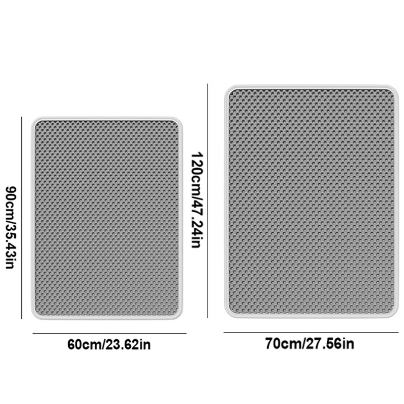 Large Double Layer Cat Litter Mat Non-Slip Pad For Cats Litter Box, Paw Clean UK photo 8