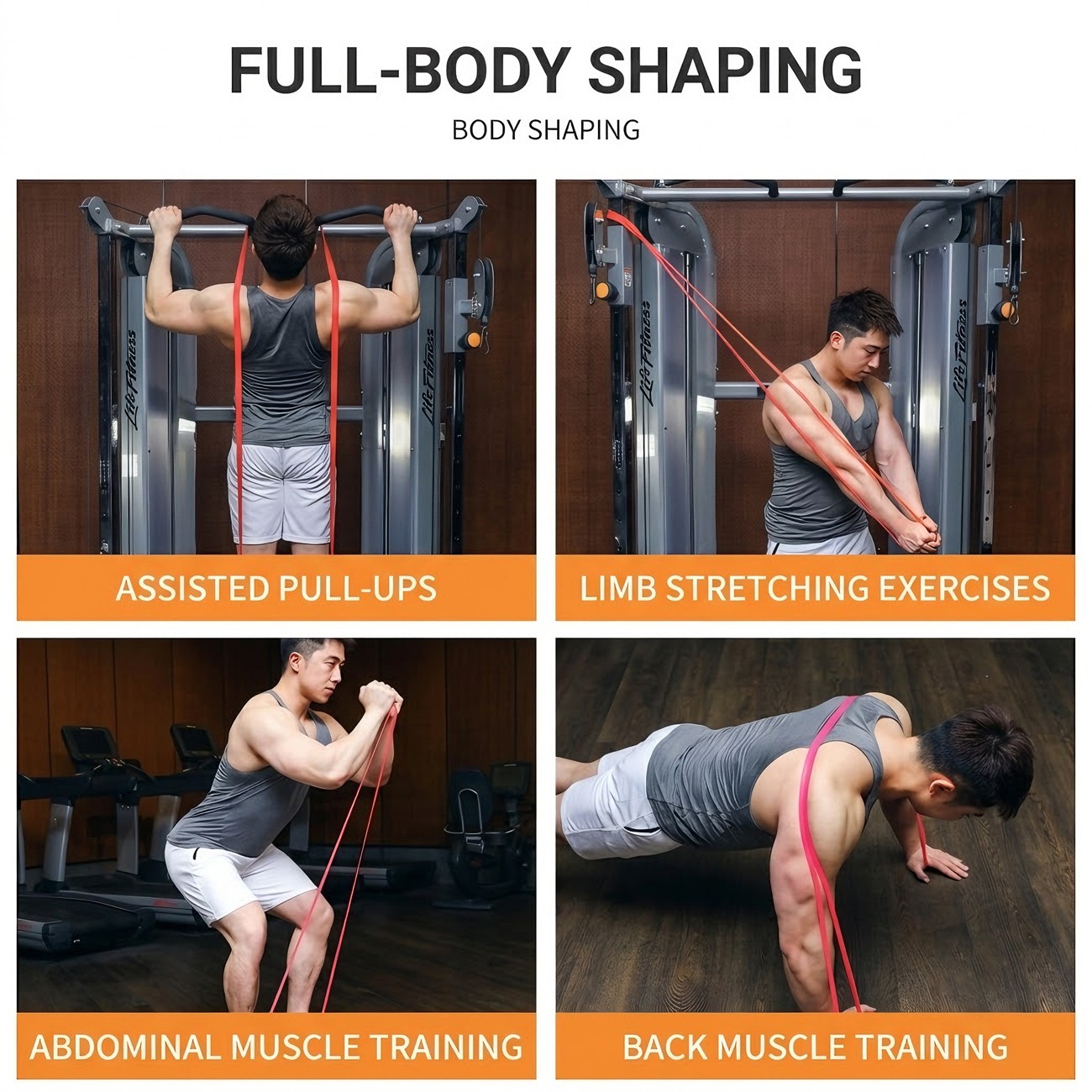 3pcs Strong Resistance Bands Loop Heavy Duty Exercise Sport Fitness Gym Yoga TPE photo 5