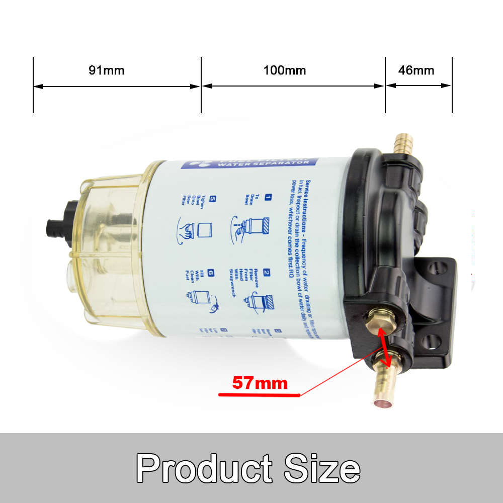 Boat Fuel Filter Marine Fuel Water Separator Mercury&Yamaha Outboard 10 Micron photo 4