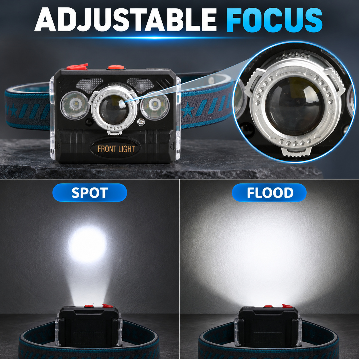 Rechargeable Motion Sensor Zoomable Battery Display LED Work Light 10W Type C W658 4 Hour photo 5