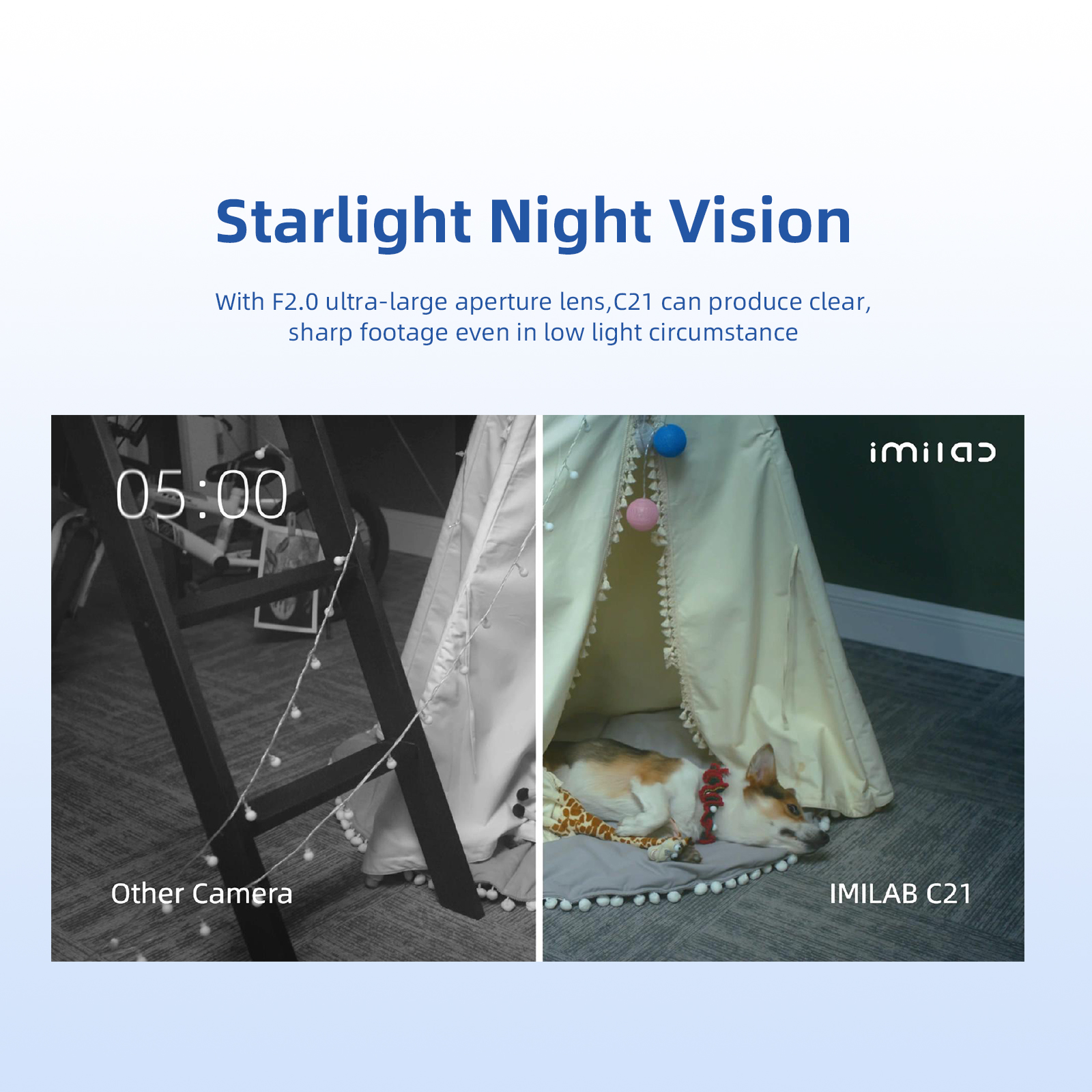 IMILAB C21 2.5K Surveillance Camera Vedio Wifi IP Smart Indoor Home Security Baby Monitor 360view Starlight Night Vision Cam photo 3