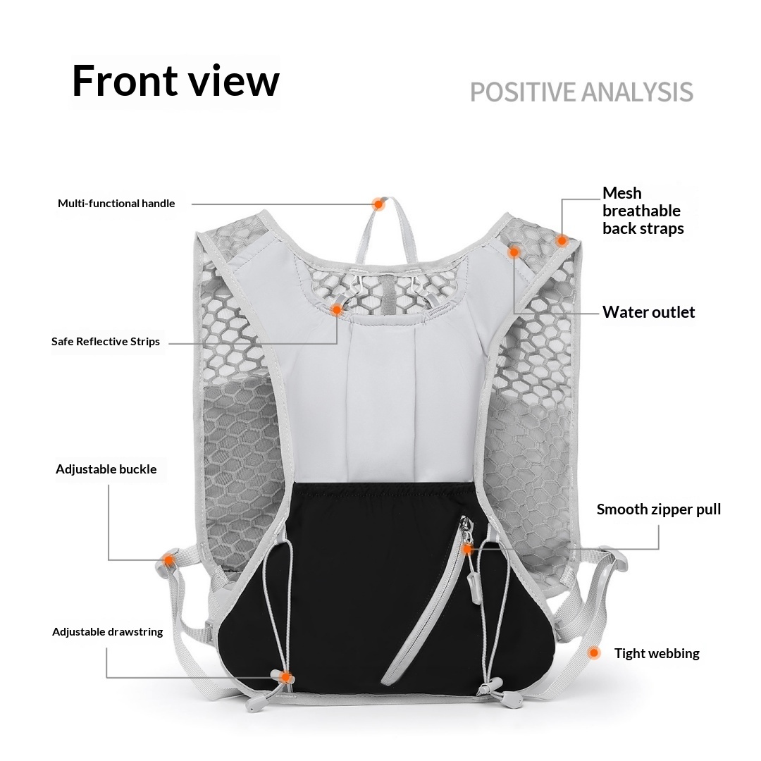 Cross-Border Outdoor Sports Lightweight Multi-Functional Cycling Marathon Hiking Vest Cross-Country Running Water Bag Vest Backpack photo 4