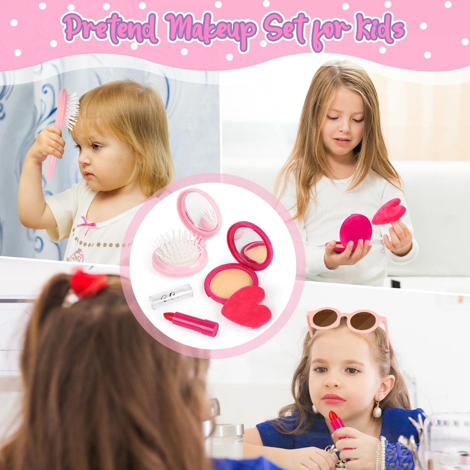 32Pcs Role Play Set With Handbag, Water Bottle, Scarf, Pretend Makeup photo 6