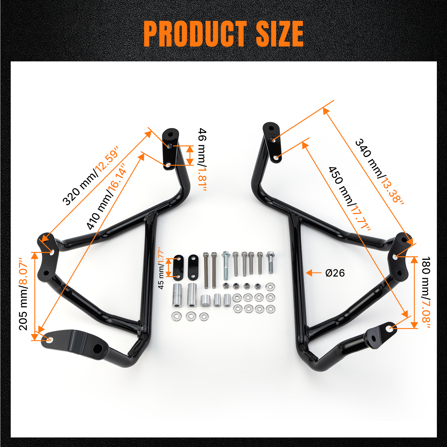 Engine Guard Crash Bar For H Onda Goldwing GL1800 F6C F6B Bagger 18-25 photo 5