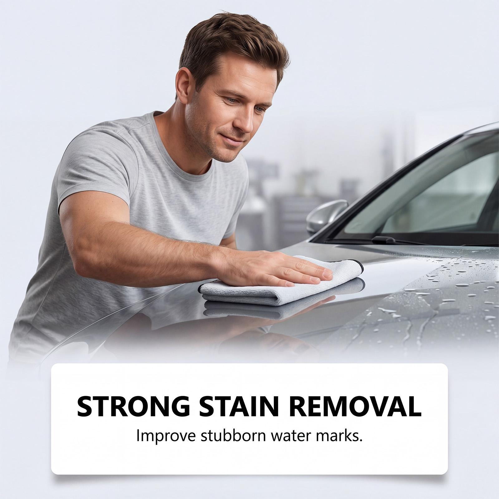 Car Water Spot Remover, Windshield Glass Stain Cleaner For Clear Visibility Daily Care photo 4
