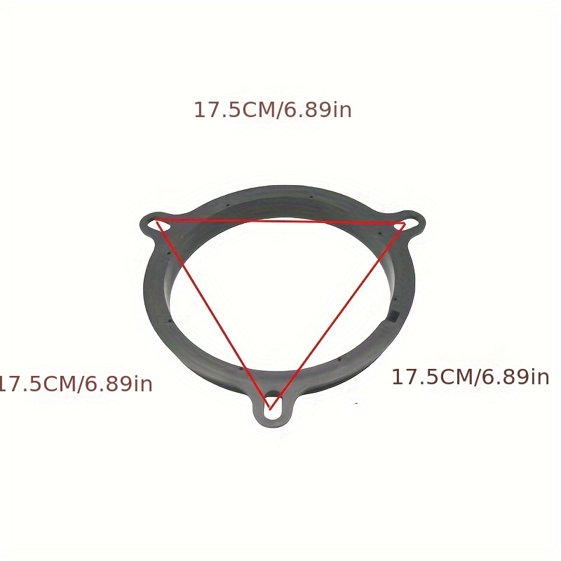 2Pcs 6.5-Inch Dia Car Speaker Spacer Ring Adapter 20mm Depth Bracket Extender Accessory Compatible With  TEANA LIVINA TIIDA SYLPHY If Applicable photo 4