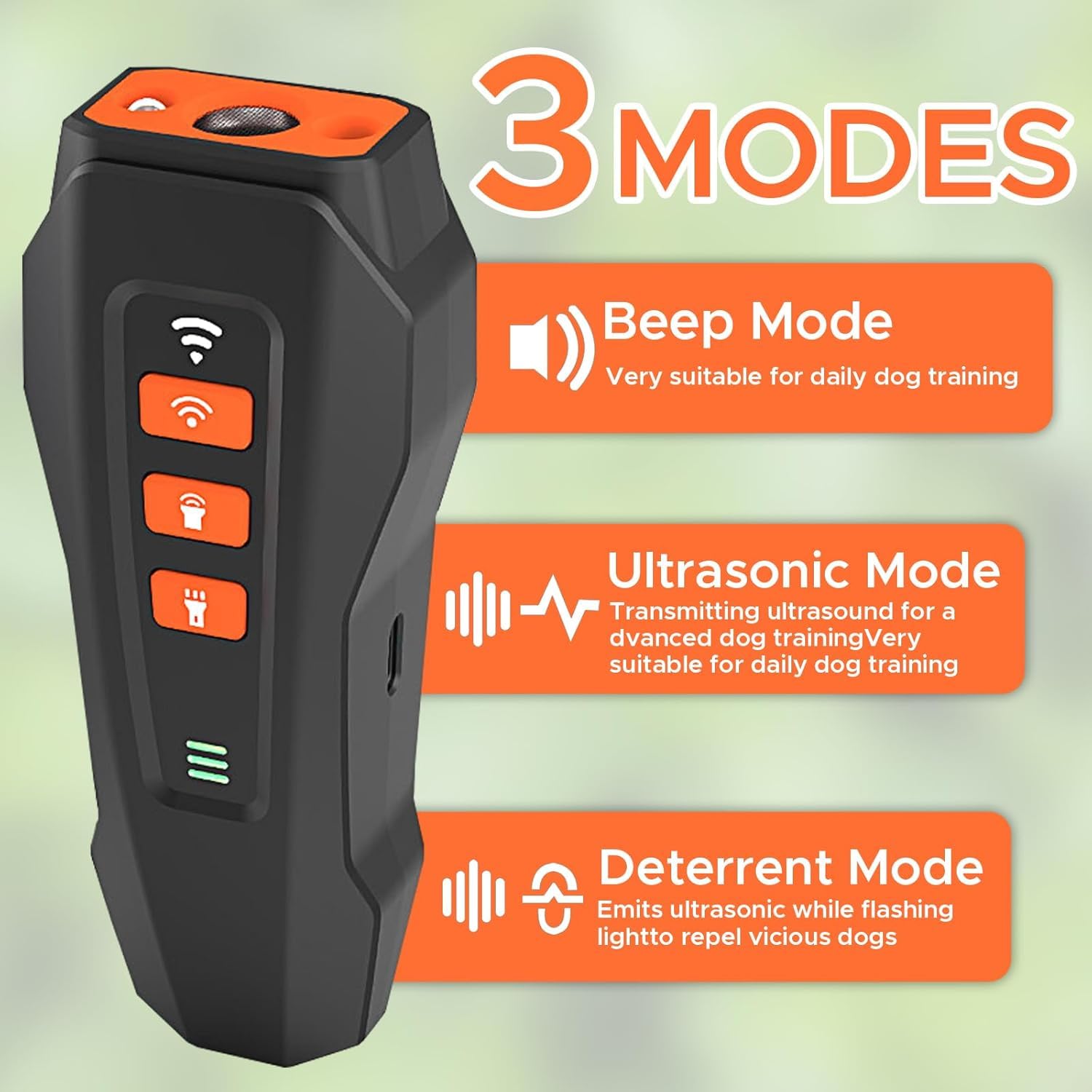 2026 Upgraded Anti Barking Device For Dogs, Ultrasonic Dog Bark Deterrent, Dog Bark Deterrent Devices, Best Anti-Barking Device, 3 Modes & LED Light Portable Indoor & Outdoor photo 7