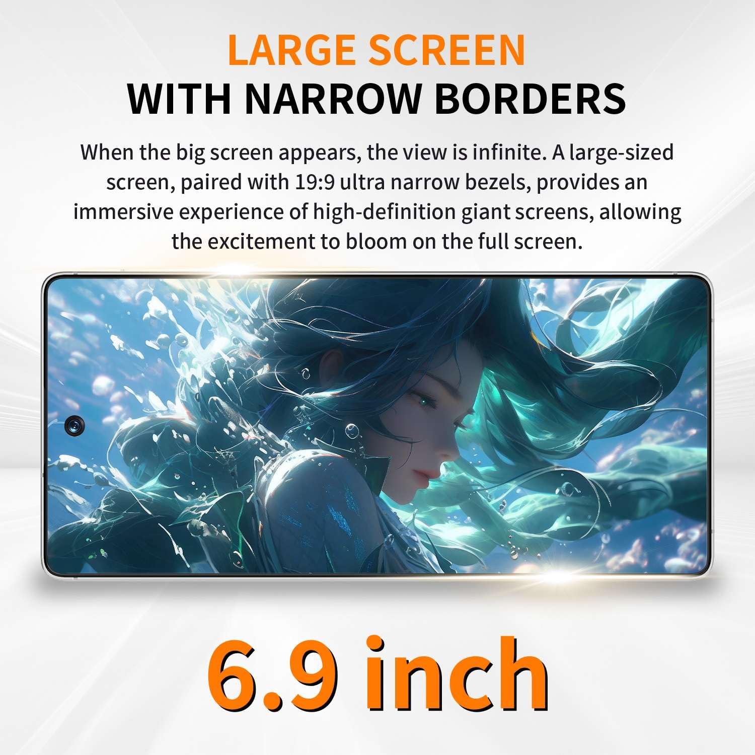 C25 Ultra Unlocked Phone With NFC, 12-512GBSmartphone,8000mAh,6.9in  HD Screen,Android 15 Cell Phone,5G-Built In Pen-Dual SIM-Fingerprint Unlock-Face ID photo 8