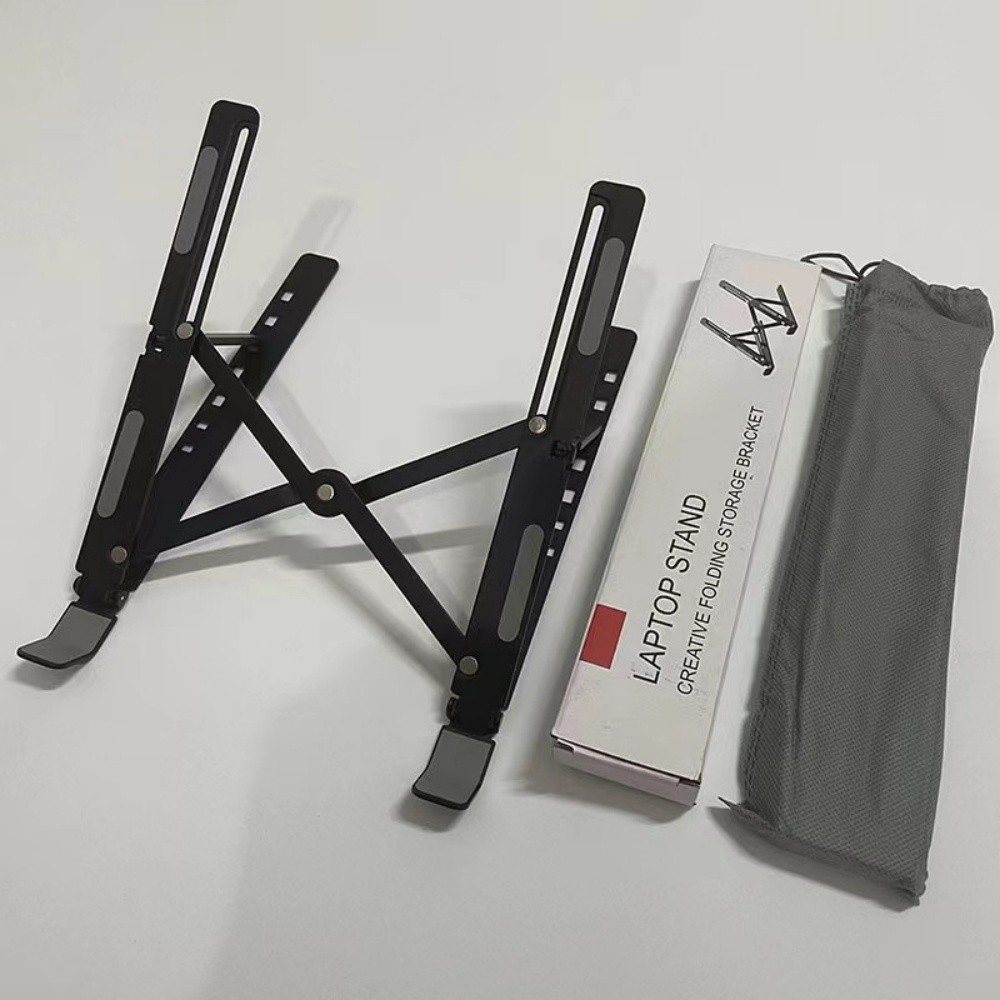 Aluminum Adjustable Foldable Laptop Stand With Desk Riser Holder For Notebooks photo 5