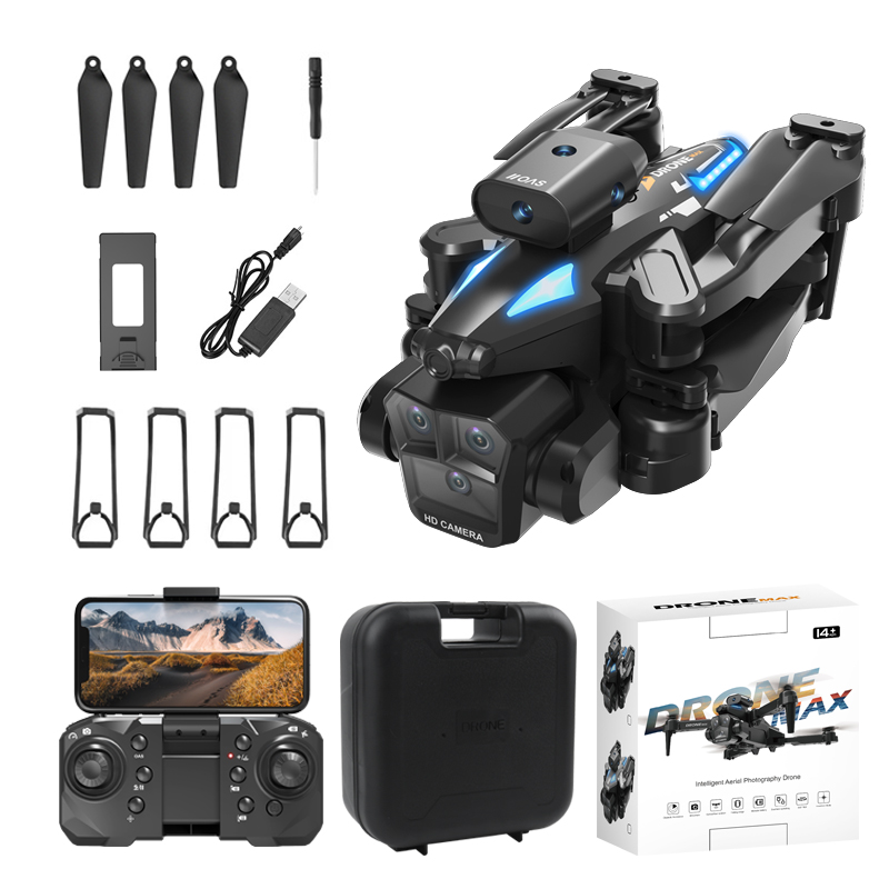 C10 Black - Triple Camera - Dual Electric Drone-BLACK photo 4